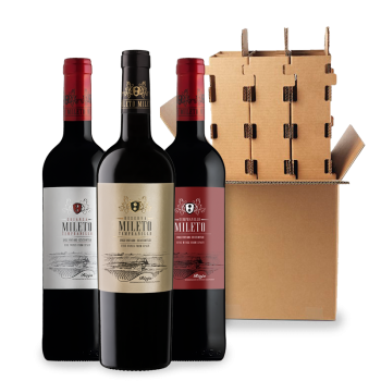  ComprarMileto Red Wines 3 bottle box